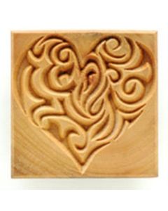 Square Stamp Decorative Heart SSL-15 -While Supplies Last