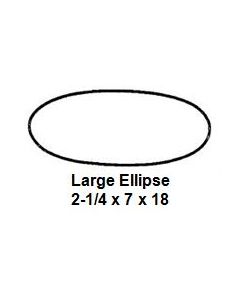 Large Ellipse Slump/Hump Mold (2-1/4 x 7 x 18) - While Supplies Last