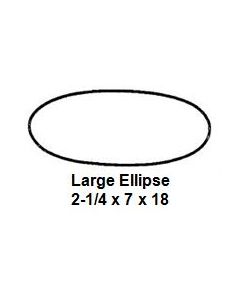 Large Ellipse Slump/Hump Mold (2-1/4 x 7 x 18)