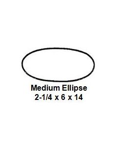 Medium Ellipse Slump/Hump Mold (2-1/4 x 6 x 14)