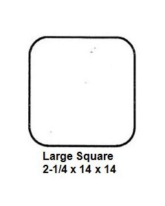 Large Square Slump/Hump Mold (2-1/4 x 14 x 14) - While Supplies Last