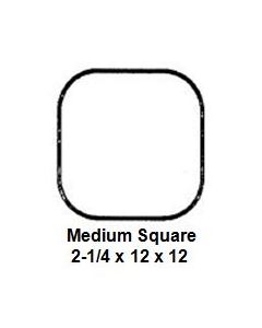 Medium Square Slump/Hump Mold (2-1/4 x 12 x 12)