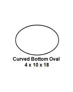 Curved Bottom Oval Slump/Hump Mold (4 x 10 x 18)