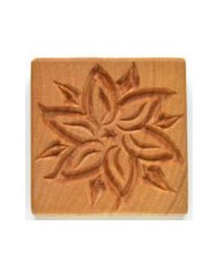 Square Stamp Large Poinsettia SSL-42 -While Supplies Last