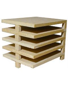 10" x 11" x 1/2" High Alumina Tile Setter (1 Shelf + 3 Posts)
