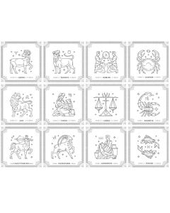 Zodiac Underglaze Transfer 