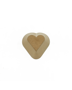 Wood Drape Mold: Heart 