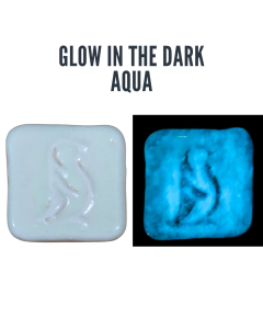Aqua Glow in the Dark Glaze - Penguin Pottery