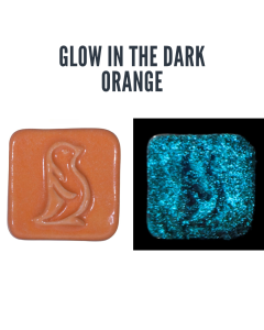 Orange Glow in the Dark Glaze - Penguin Pottery