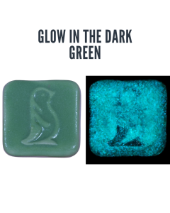 Green Glow in the Dark Glaze - Penguin Pottery
