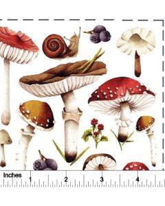 Mushroom Natural Overglaze Decal