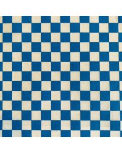Blue Checkerboard Underglaze Transfer 