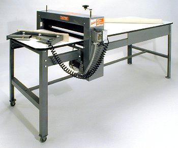 DRD 40 Electric Slab Roller w/Long Table