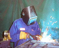 Welding Bailey Kiln Frame Manufactured in Kingston, NY