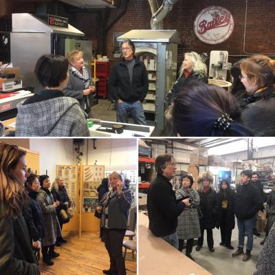  Kiki Smith Visits Bailey Pottery and Kingston's Midtown Arts District with Her Columbia University Graduate Students