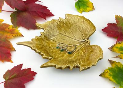 Fall Leaf Jewelry Dish