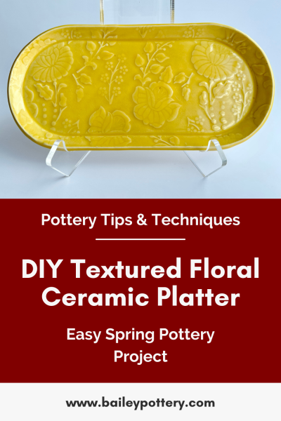 DIY Floral Textured Platter – A Simple Spring Project with Big Impact