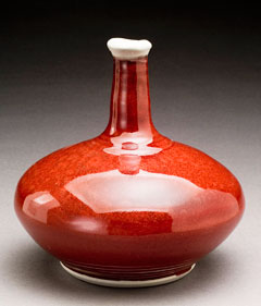 Cooper Red Glazed Vase Gerry Williams